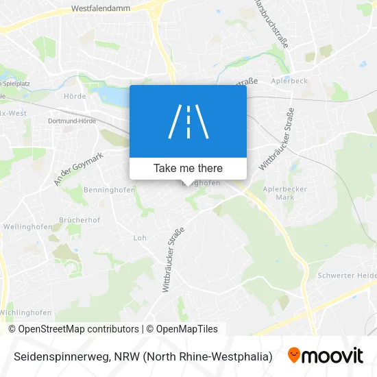 Карта Seidenspinnerweg