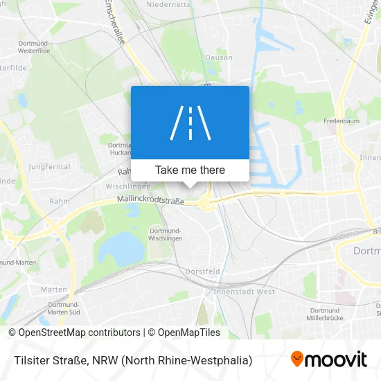 Карта Tilsiter Straße