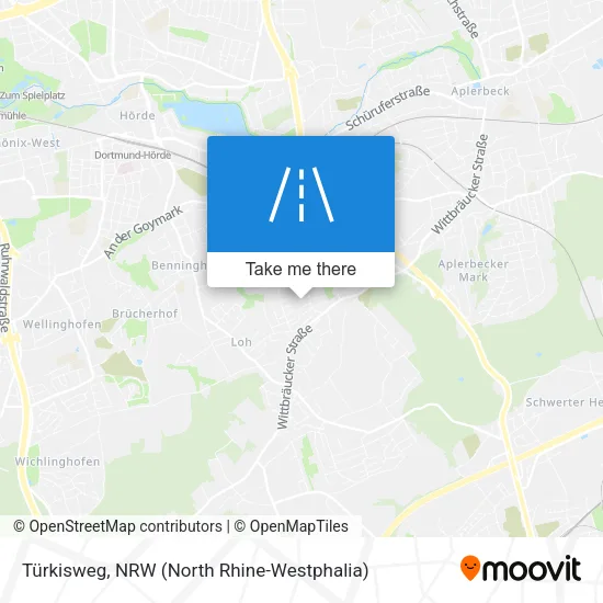 Карта Türkisweg
