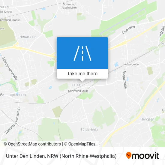 Карта Unter Den Linden