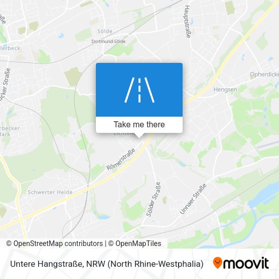 Untere Hangstraße map