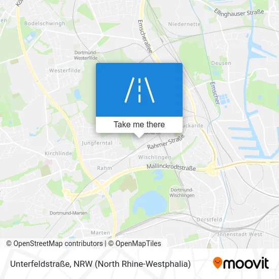 Карта Unterfeldstraße