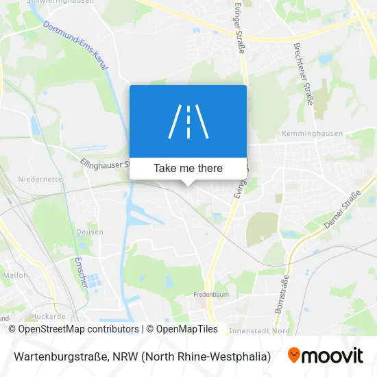 Карта Wartenburgstraße