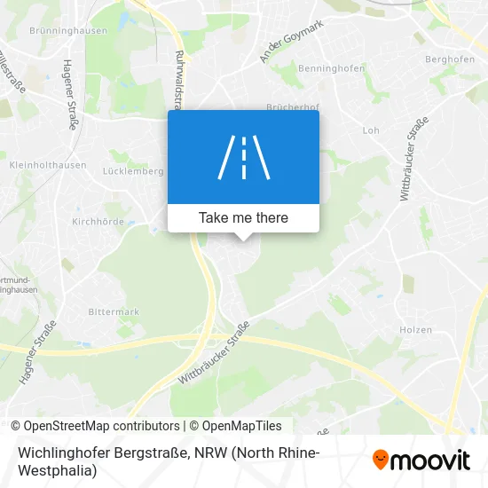 Карта Wichlinghofer Bergstraße