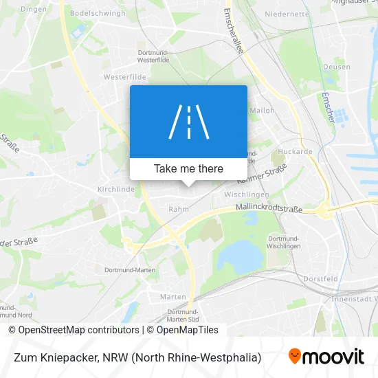 Карта Zum Kniepacker