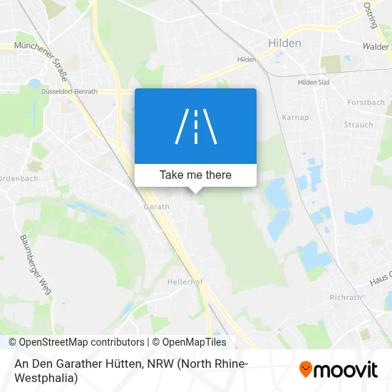 An Den Garather Hütten map