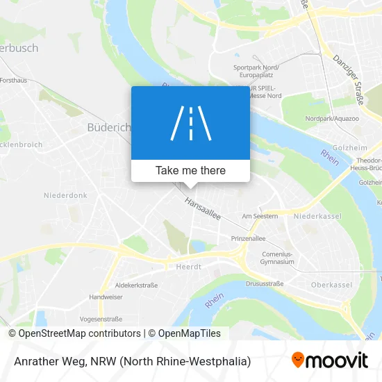 Карта Anrather Weg