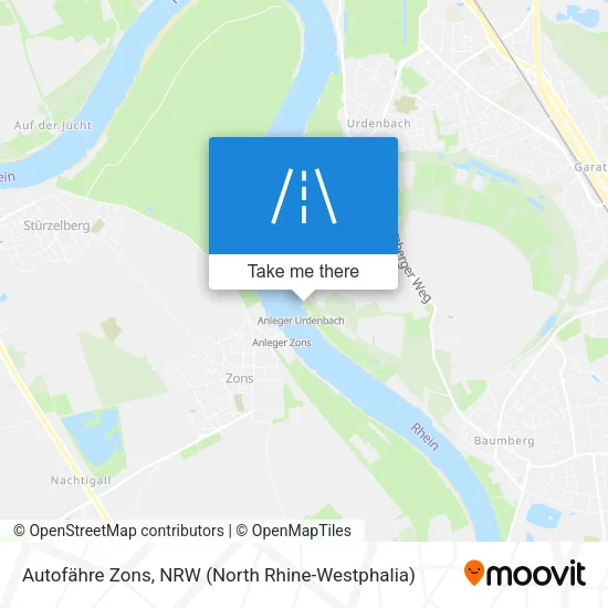 Карта Autofähre Zons