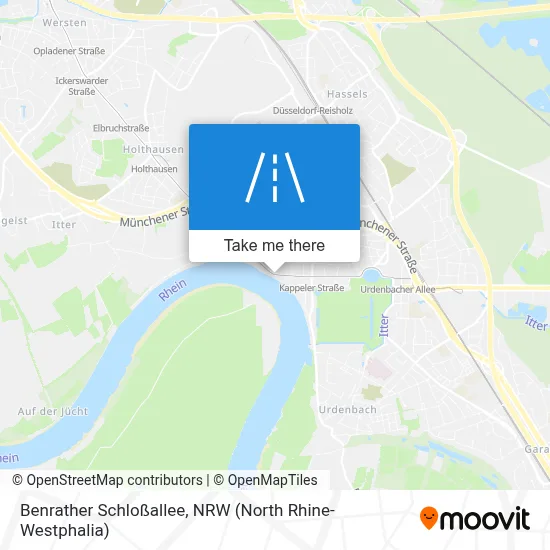 Benrather Schloßallee map