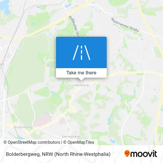 Bolderbergweg map
