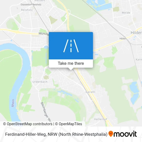 Ferdinand-Hiller-Weg map