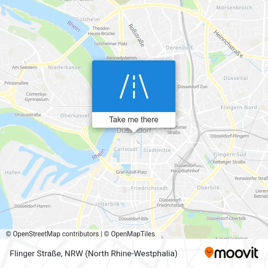 Карта Flinger Straße