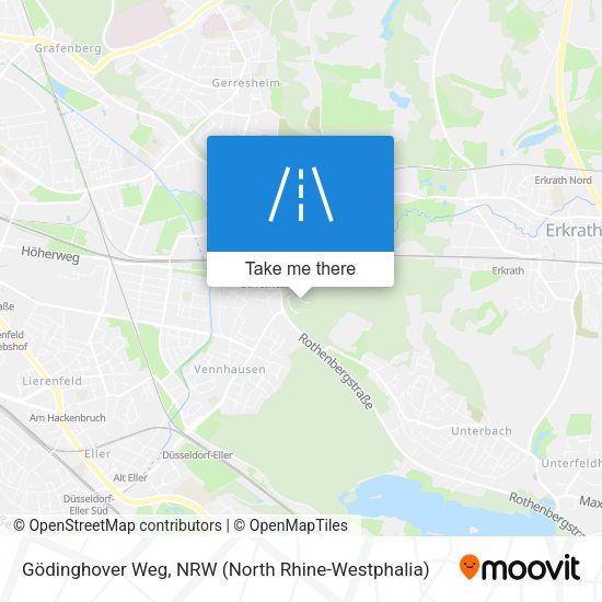 Карта Gödinghover Weg