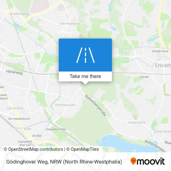 Карта Gödinghover Weg