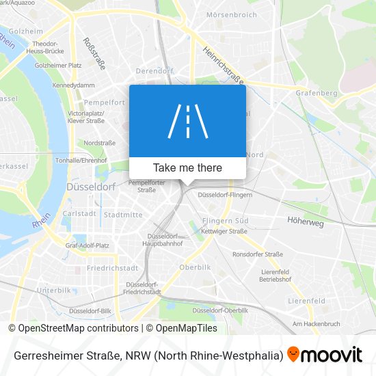 Gerresheimer Straße map