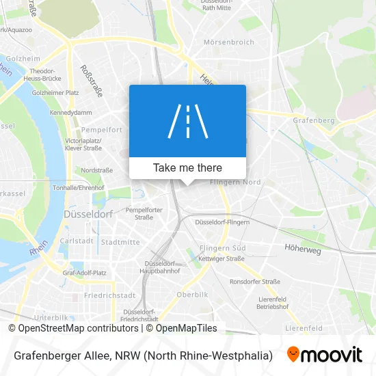 Grafenberger Allee map