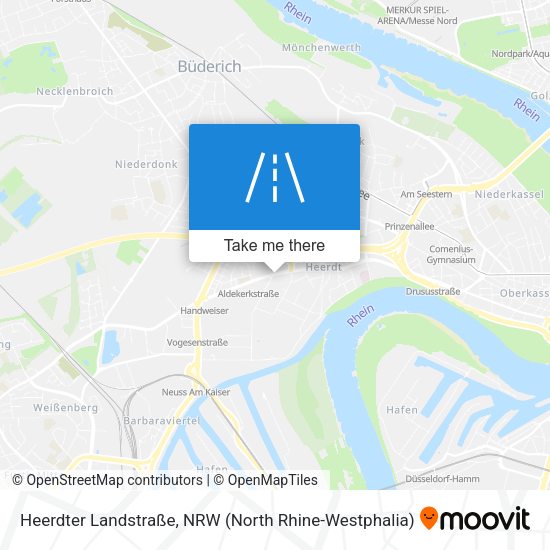 Heerdter Landstraße map