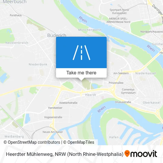Карта Heerdter Mühlenweg