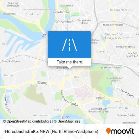 Карта Heresbachstraße
