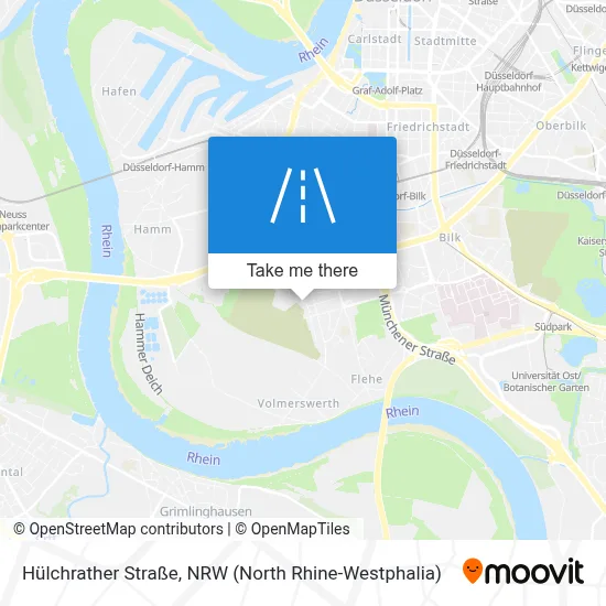 Hülchrather Straße map