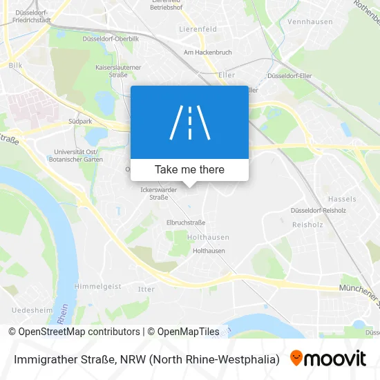 Immigrather Straße map