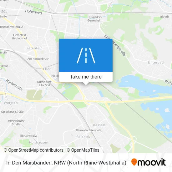 In Den Maisbanden map