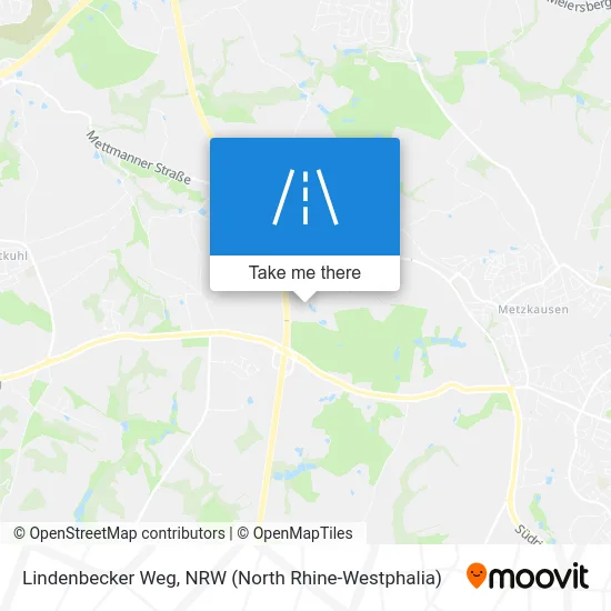 Lindenbecker Weg map