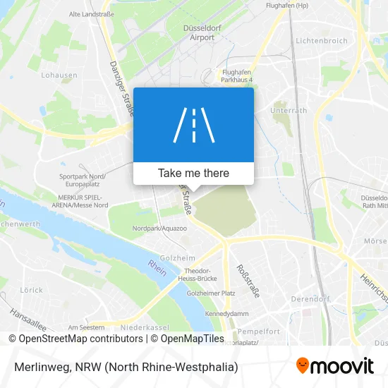 Merlinweg map