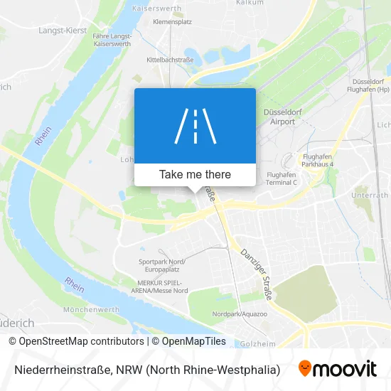 Карта Niederrheinstraße