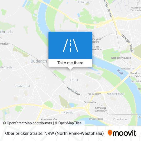 Oberlöricker Straße map