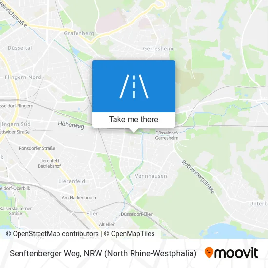 Senftenberger Weg map