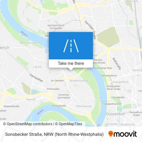 Sonsbecker Straße map