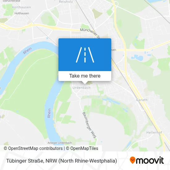 Tübinger Straße map