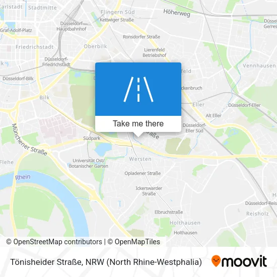 Tönisheider Straße map