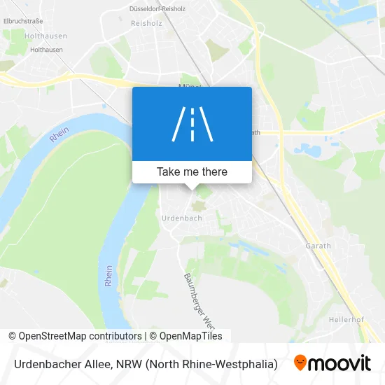 Urdenbacher Allee map