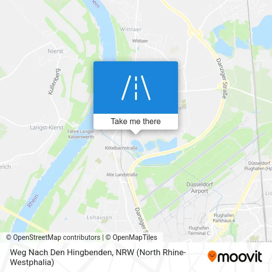 Карта Weg Nach Den Hingbenden