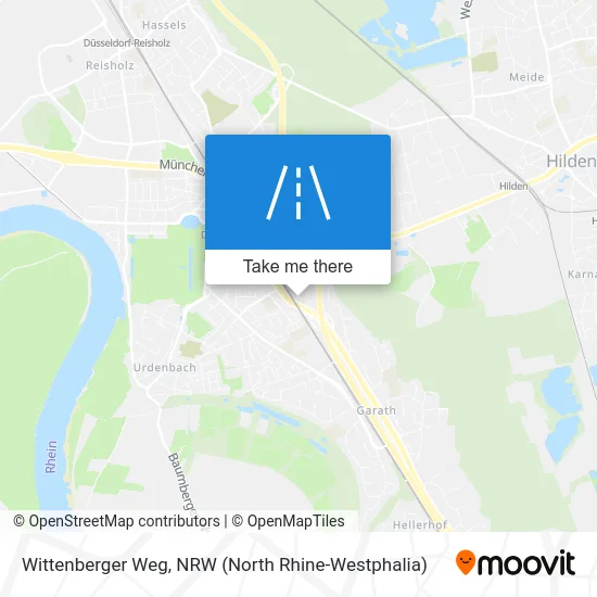 Wittenberger Weg map