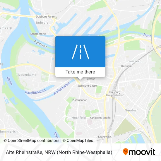 Карта Alte Rheinstraße
