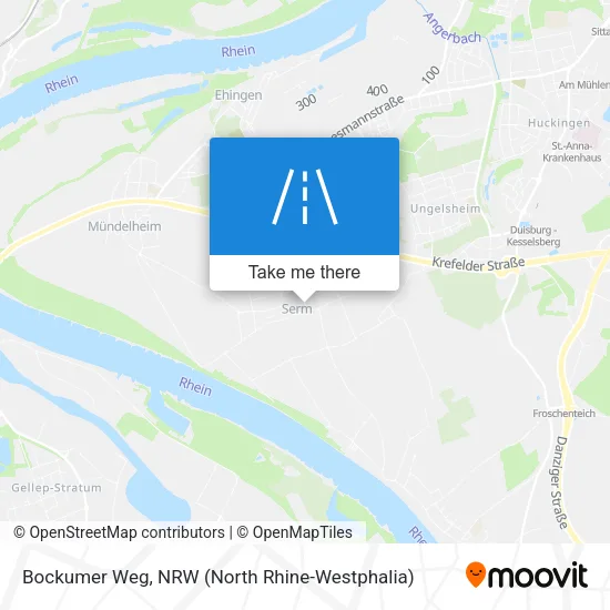 Карта Bockumer Weg
