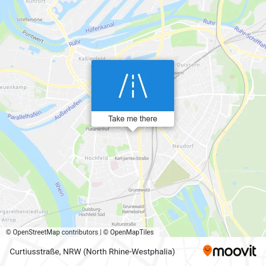 Карта Curtiusstraße