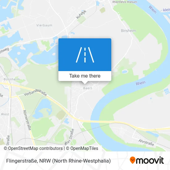 Карта Flingerstraße