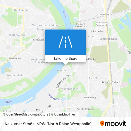 Карта Kalkumer Straße
