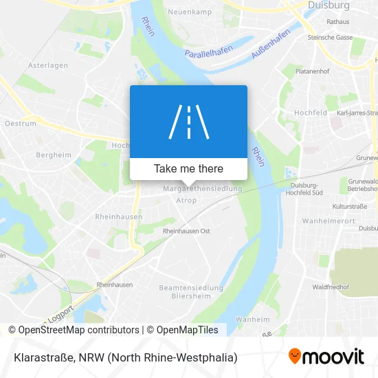 Карта Klarastraße