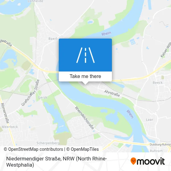 Niedermendiger Straße map
