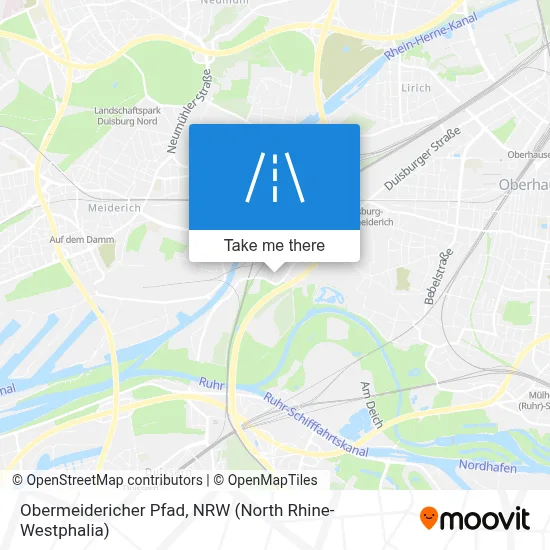 Obermeidericher Pfad map