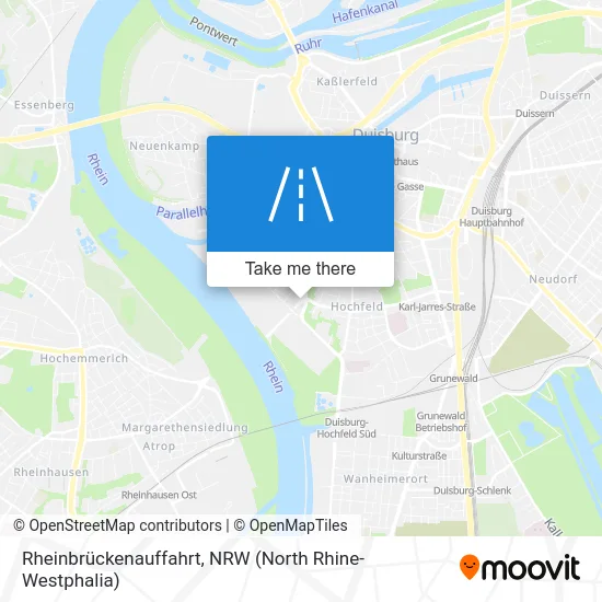 Rheinbrückenauffahrt map