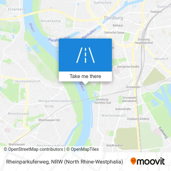 Rheinparkuferweg map