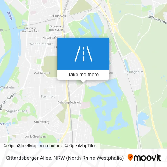 Sittardsberger Allee map