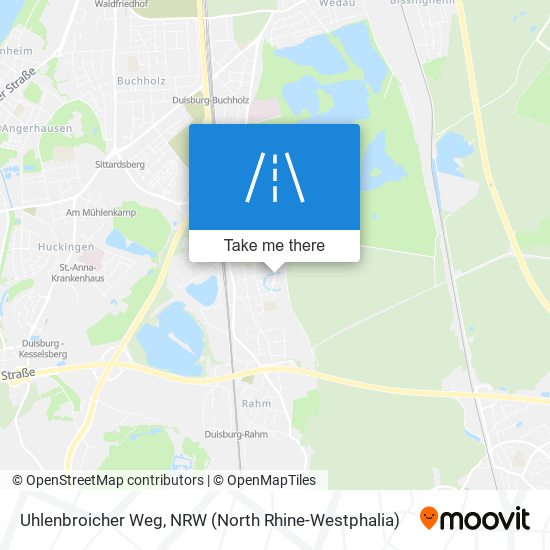 Uhlenbroicher Weg map