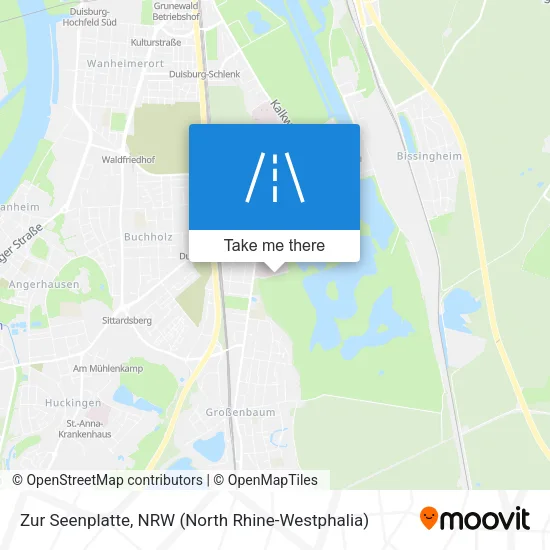 Карта Zur Seenplatte